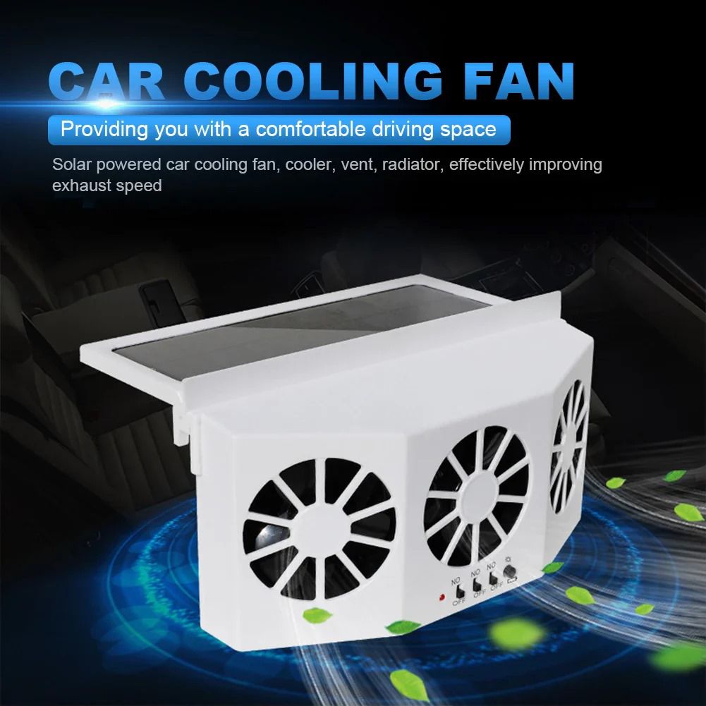 Rechargeable  Solar Car Window Ventilation cooler